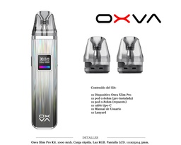 [111.07315] OXVA XLIM PRO GLEAMY GRAY KIT 1000MAH