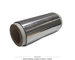 [124.75821] PAPEL ALUMINIO ROLLO 15M 40 MICRAS