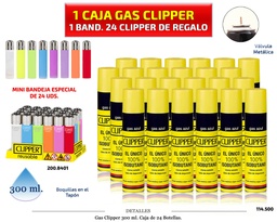 [00.01503] GAS CLIPPER 1 CAJAS 24 UDS + BAND. 24 CLIPPER S/C