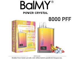 [111.98266] POD. DES. BALMY POWER CRYSTAL STRAWBERRY-BANANA 0MG 10ML