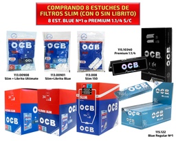 [00.01110] OCB FILTROS SLIM 8 EST + 8 BLUE O PREMIUM S/C