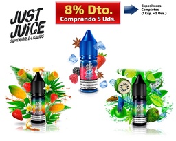 [00.01635] E-LIQUID JUST JUICE 5 UDS + 8% DTO