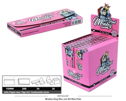 [115.64502] MONKEY KING BLOC 200 KS SLIM PINK 24 UDS