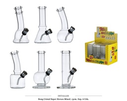 [124.20002] BONG CRISTAL SUPER HEROES MIXED 13CM 6 UDS