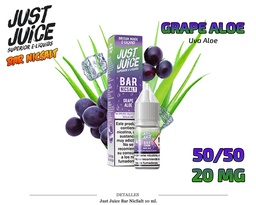 [110.85003] E-LIQUID JUST JUICE BAR SALT GRAPE ALOE 20MG 10ML