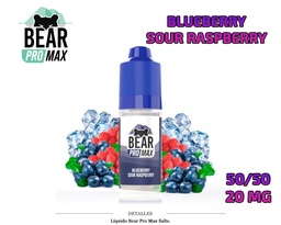 [110.86001] E-LIQUID BEAR PRO MAX SALTS BLUEBERRY SOUR RASPBERRY 20MG 20ML