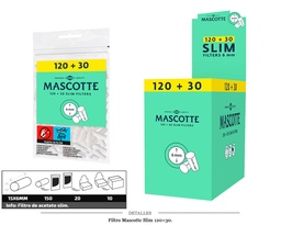 [113.09201] FILTRO MASCOTTE SLIM 6MM 20X120+30 UDS