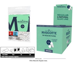 [113.09301] FILTRO MASCOTTE REGULAR 7MM 10X100 UDS