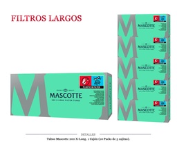 [113.218] TUBOS MASCOTTE 200 XLONG 5X200 10 PACKS