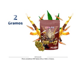 [110.420] FLORES AROMATICAS CBD OPIUM AK-47 2G