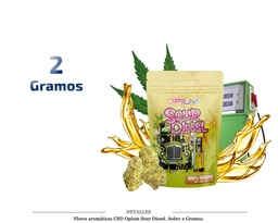 [110.426] FLORES AROMATICAS CBD OPIUM SOUR DIESEL 2G