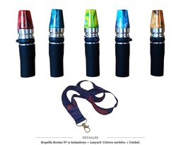 [124.76959] BOQUILLA RESINA ANIMALESYS+LANYARD 1UD Nº9