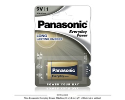 [117.190] PANASONIC EVERYDAY P.ALK.6LR61-9V B1