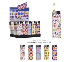[200.1001] ENCD. PROF PIEZO RECARGABLE SMILING FACES 50 UDS
