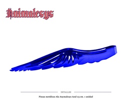 [124.76041] PINZA ALAS ANIMALESYS AZUL 23CM