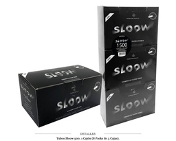 [113.506S] TUBOS SLOOW BLACK 500 F. CLASSIC 3X500 8 PACKS
