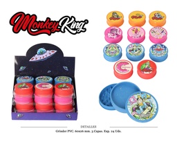 [125.201] GRINDER PVC IMAN MONKEY KING 60X26MM 24 UDS