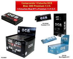 [00.01140] OCB BLOC 300 PREMIUM + 4 EST. BLUE O PREM. S/C