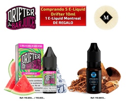 [00.01631] E-LIQUID DRIFTER 5 UDS + 1 E-LIQUID MONTREAL S/C
