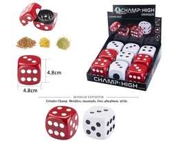 [125.15002] GRINDER CHAMP MET IMAN DICE 48MM 9 UDS