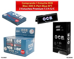 [00.01141] OCB BLOC 300 BLUE + 2 EST. PREM. 1.1/4 S/C