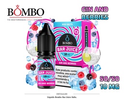 [110.85717] E-LIQUID BOMBO GIN AND BERRIES 10MG 10ML