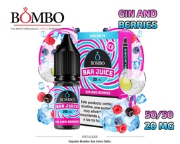 [110.85817] E-LIQUID BOMBO GIN AND BERRIES 20MG 10ML