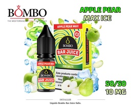 [110.85720] E-LIQUID BOMBO APPLE PEAR MAX 10MG 10ML