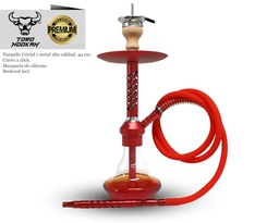 [124.54421] NARGUILE TORO HOOKAH TWISTER ROJA 44 CM