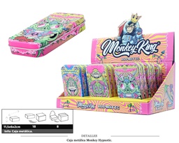 [116.25001] CAJA METALICA MONKEY HYPNOTIC 18 UDS