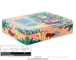[116.25901] CAJA METALICA MONKEY KING HYPNO 195X155X45MM 1 UD