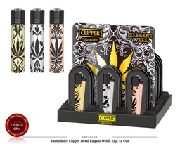 [200.934914] ENCD. CLIPPER METAL ELEGANT WEED 12 UDS