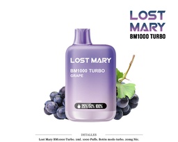 [111.95351] POD DES. LOST MARY BM1000 GRAPE 20MG 2ML