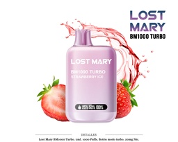 [111.95357] POD DES. LOST MARY BM1000 STRAWBERRY ICE 20MG 2ML
