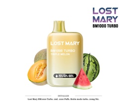 [111.95360] POD DES. LOST MARY BM1000 TRIPLE MELON 20MG 2ML