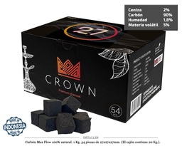 [124.75631] CARBON 1KG CROWN MAX FLOW 27 MM 54 UDS