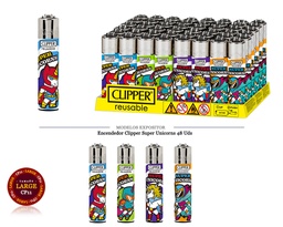 [200.87A658] ENCD. CLIPPER SUPER UNICORNS 48 UDS