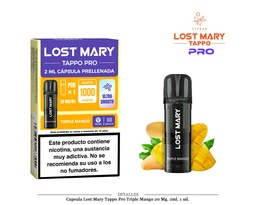 [111.83022] CAPSULA LOST MARY TAPPO PRO TRIPLE MANGO 1 UD 20MG 2ML