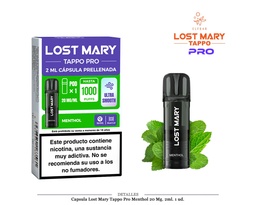 [111.83028] CAPSULA LOST MARY TAPPO PRO MENTHOL 1 UD 20MG 2ML