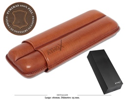 [122.247] PURERA 2/P VAQUETA HABANA PIEL 160X25MM