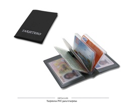 [100.105] TARJETERO PVC PARA 6 TARJETAS