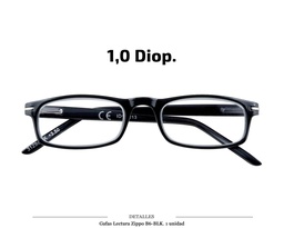 [100.52017] GAFAS LECTURA ZIPPO B6 BLK 1.0 DIOP 1 UD