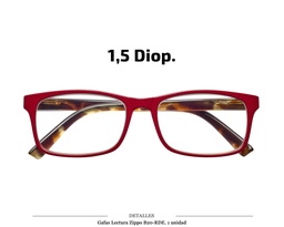 [100.52311] GAFAS LECTURA ZIPPO B20 RDE 1,5 DIOP 1 UD