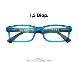 [100.52327] GAFAS LECTURA ZIPPO B25 BLU 1.5 DIOP 1 UD
