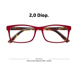 [100.53016] GAFAS LECTURA ZIPPO B20 RDE 2,0 DIOP 1 UD