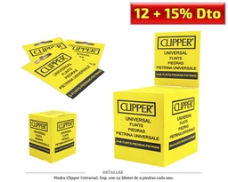 [100.617] PIEDRA CLIPPER UNIVERSAL 24 BLISTER DE 9 PIEDRAS