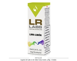 [110.73202] E-LIQUID E-CIG LR-LABS LIMA LIMON 3MG 1 UD