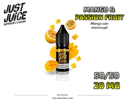 [110.85203] E-LIQUID JUST JUICE SALT MANGO&PASS.FRUIT 20MG 10ML 