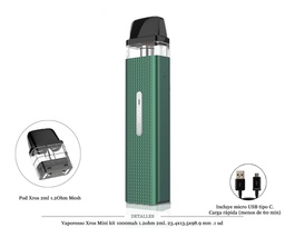 [111.06303] VAPORESSO XROS MINI FOREST GREEN KIT 1000MAH