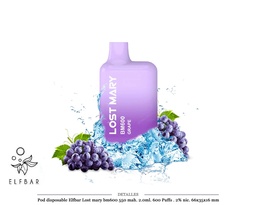 [111.95317] POD DES. LOST MARY BM600 GRAPE 20MG 2ML